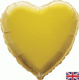 Oaktree 18inch Gold Heart - Foil Balloons