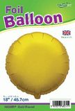 Oaktree 18inch Gold Round Packaged - Foil Balloons
