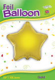 Oaktree 19inch Gold Star Packaged - Foil Balloons