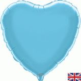 Oaktree 18inch Light Blue Heart - Foil Balloons