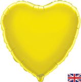 Oaktree 19inch Yellow Heart - Foil Balloons