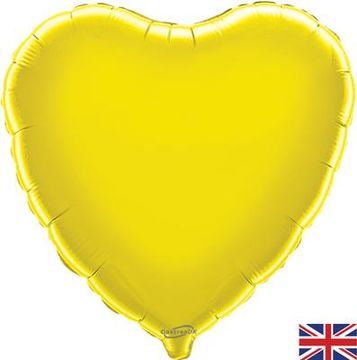 Oaktree 19inch Yellow Heart - Foil Balloons
