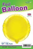Oaktree 18inch Yellow Round Packaged - Foil Balloons