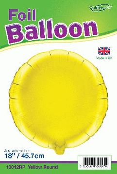 Oaktree 18inch Yellow Round Packaged - Foil Balloons