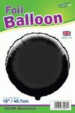 Oaktree 18inch Black Round Packaged - Foil Balloons