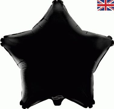 Oaktree 19inch Black Star - Foil Balloons