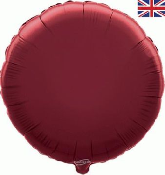 Oaktree 18inch Burgundy Round - Foil Balloons