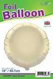 Oaktree 18inch Ivory Round Packaged - Foil Balloons