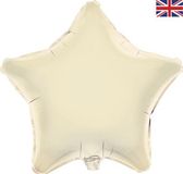 Oaktree 19inch Ivory Star (Flat) - Foil Balloons