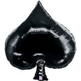 34inch/86.3cm Casino Spade Packaged - Foil Balloons