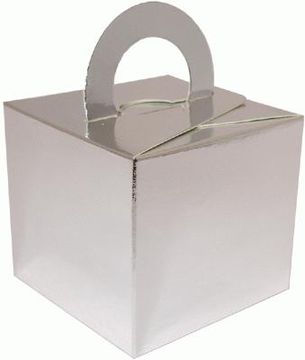 Balloon/Gift Box Silver x 10pcs - Balloon Accessories