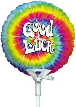 4inch Good Luck Tie Dyed (Flat) - Foil Balloons