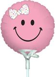 4inch Smiley Baby Girl (Flat) - Foil Balloons