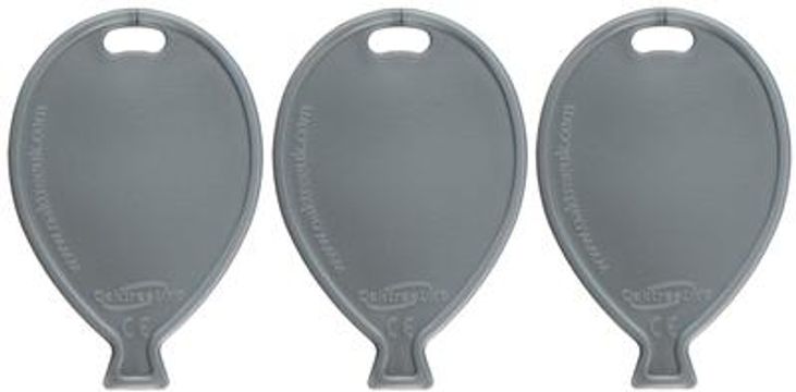 Balloon Shape Weights - Silver x50pcs - Balloon Accessories