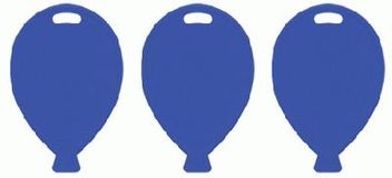 Balloon Shape Weights - Blue x100pcs - Balloon Accessories