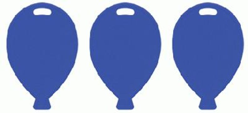 Balloon Shape Weights - Blue x100pcs - Balloon Accessories