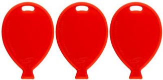 Balloon Shape Weights - Red x50pcs - Balloon Accessories