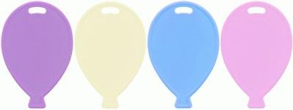 Balloon Shape Weights Pastel Mix x100pcs - Balloon Accessories