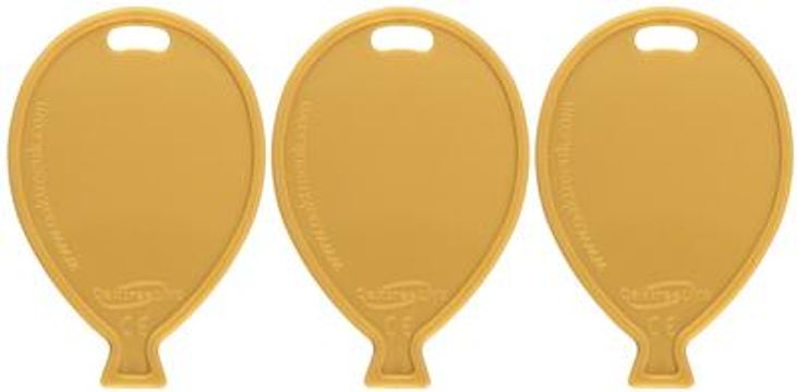 Balloon Shape Weights Primary Gold x50pcs - Balloon Accessories