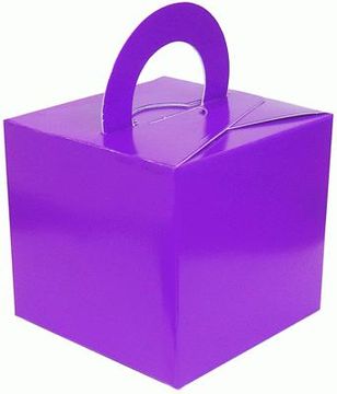 Balloon/Gift Box Purple x 10pcs - Balloon Accessories