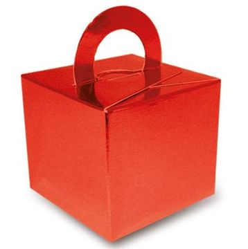 Balloon/Gift Box Metallic Red x 10pcs - Balloon Accessories