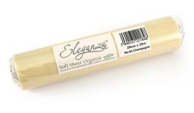 Eleganza Soft Sheer ORGANZA 29cm x 25m No.64 Champagne - Organza / Fabric