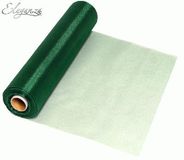 Eleganza Soft Sheer Organza 29cm x 25m Green - Organza / Fabric