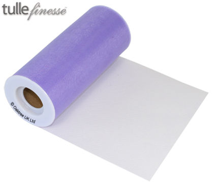 Tulle Finesse 6inch x 25y Lavender - Organza / Fabric