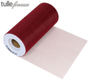 Tulle Finesse 6inch x 25y Burgundy - Organza / Fabric