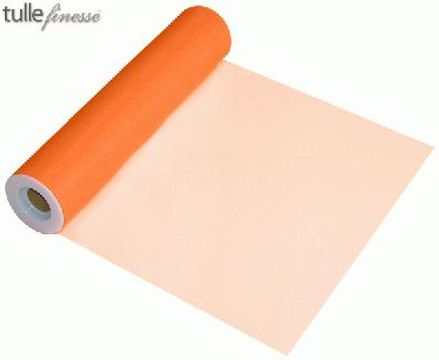 Tulle Finesse 12inch x 25yards Orange - Organza / Fabric