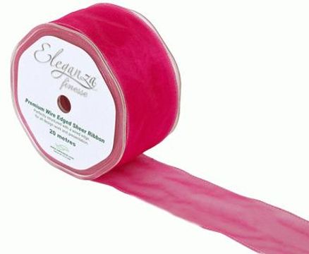 50mm x 20m Deep Cerise - Ribbons