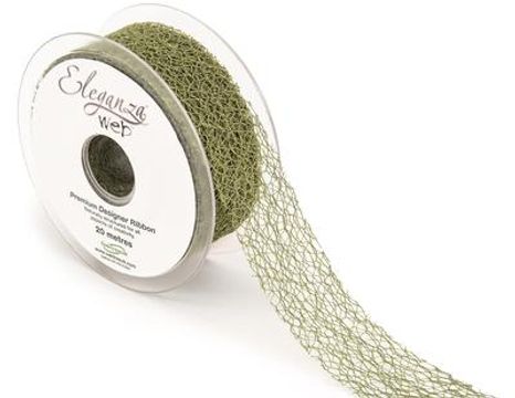 Eleganza Web Ribbon 38mm x 20m No.93 Eucalyptus - Ribbons