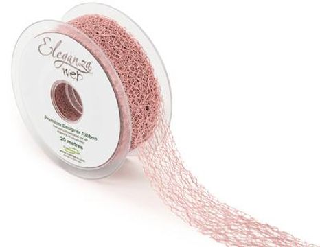 Eleganza Web Ribbon 38mm x 20m No.74 Dusky Pink - Ribbons