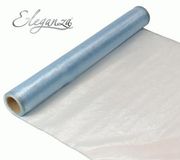 Woven Edge Organza 40cm x 9m Light Blue - Organza / Fabric