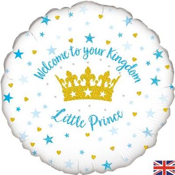 Oaktree 18inch Welcome Little Prince Stars Holographic - Foil Balloons