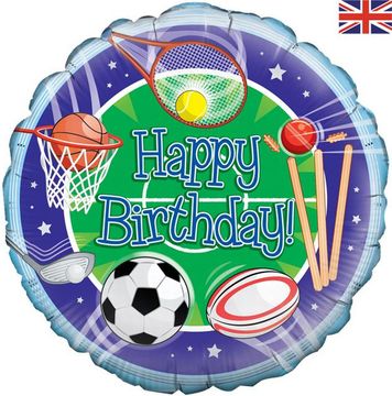 Oaktree 18inch Sports Birthday - Foil Balloons
