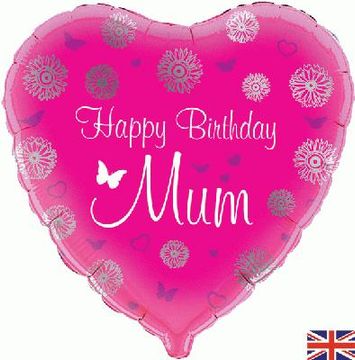 Oaktree 18inch Happy Birthday Mum - Foil Balloons