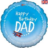 Oaktree 18inch Happy Birthday Dad - Foil Balloons