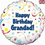 Oaktree 18inch Happy Birthday Grandad - Foil Balloons