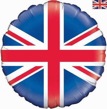 Oaktree 18inch Union Jack Flag Balloon - Foil Balloons