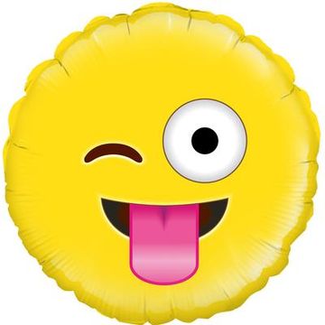 Oaktree 18inch Crazy Emoji - Foil Balloons