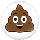 Oaktree 18inch Smiling Poop Emoji - Foil Balloons