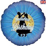 Oaktree 18inch Fabulous Birthday Holographic - Foil Balloons