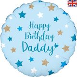 Oaktree 18inch Happy Birthday Daddy Holographic - Foil Balloons