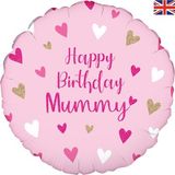 Oaktree 18inch Happy Birthday Mummy Holographic - Foil Balloons