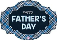 Betallic 32inch Shape Fathers Day Plaid (C) Packaged - Seasonal