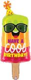 Betallic 45inch Shape Cool Birthday Popsicle (D) Packaged - Foil Balloons