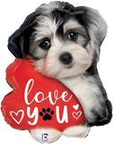 Betallic 24inch Shape Love You Puppy (B) Packaged - Foil Balloons