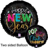 Betallic 18inch Pop Fizz New Year Holographic - Seasonal