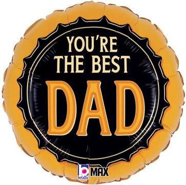 Betallic 18inch Best Dad Beer - Foil Balloons